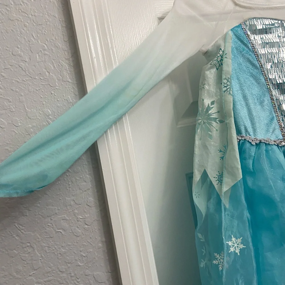 Girls Blue Snow Princess Costume Dress - Brand:
